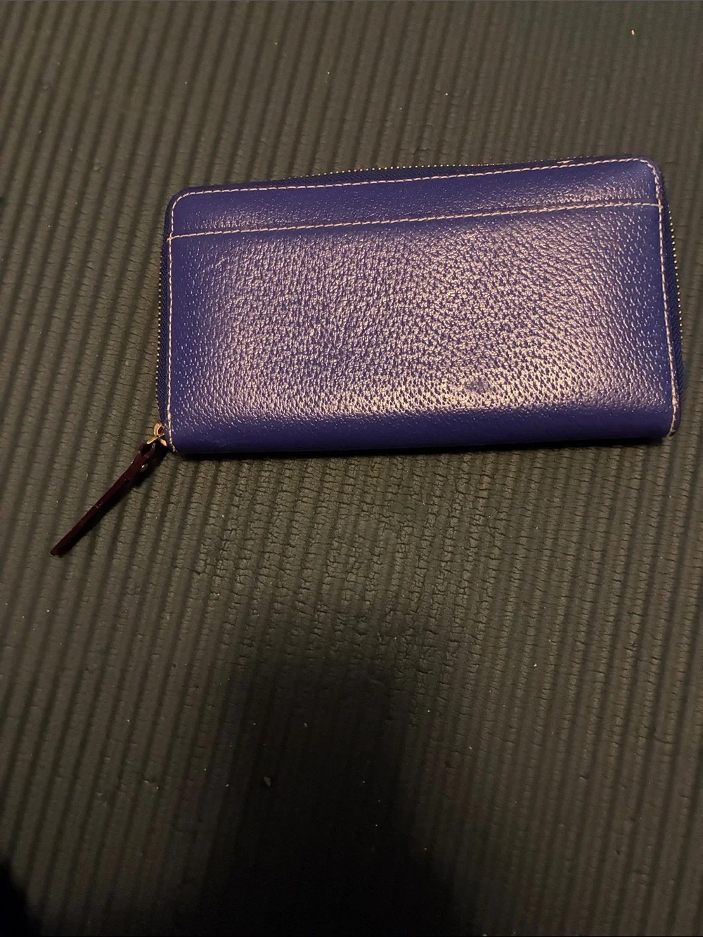 kate spade Royal Blue Pebbled Zip Wallet